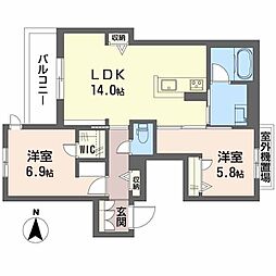 間取図画像 2LDK
