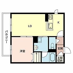 ReunirGracias 1LDKの間取図画像