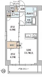 トリニティ豊中本町 2LDKの間取図画像