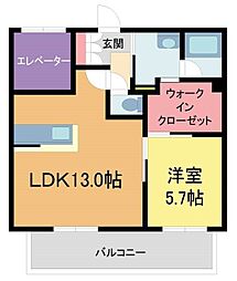 Ncoda 1LDKの間取図画像