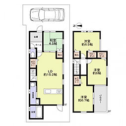 近鉄南大阪線 土師ノ里駅 徒歩14分 4LDKの間取り