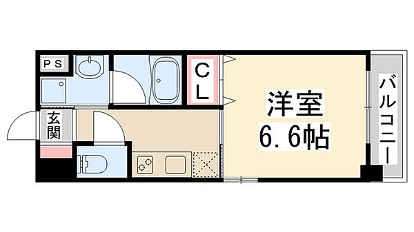 キセラコートWAKO ｜兵庫県川西市火打1丁目(賃貸マンション1K・3階・24.82㎡)の写真 その2