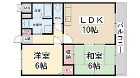 エミネンス丸の内Ｂ棟  ｜ 兵庫県川西市丸の内町（賃貸マンション2LDK・2階・46.00㎡） その2