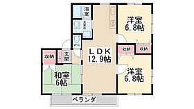 エーデル雲雀丘一番館  ｜ 兵庫県川西市寺畑2丁目（賃貸マンション3LDK・2階・74.00㎡） その2