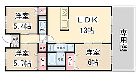 グランドバレー  ｜ 兵庫県川西市東畦野4丁目（賃貸マンション3LDK・1階・66.00㎡） その2