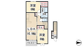 アコード  ｜ 兵庫県川西市見野2丁目（賃貸アパート2LDK・2階・57.21㎡） その2