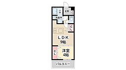 ジェイドパレス小花 1LDKの間取図画像