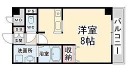 アベニューハル 1Kの間取図画像