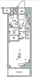 スカイコート中野沼袋 7階1Kの間取り