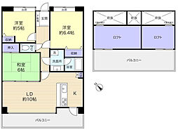 ダイアパレス八千代緑が丘 3LDKの間取り
