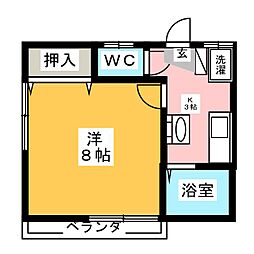間取図画像 1K