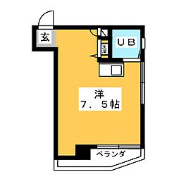 サンマリーナ西八王子 ワンルームの間取図画像