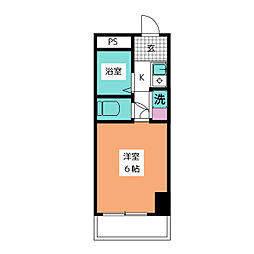 共立リライアンス四谷V　A棟 2階ワンルームの間取り