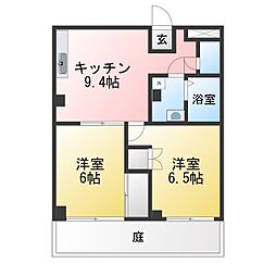 秀宏ビル 1LDKの間取図画像