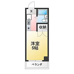 アーバンライフ秋山 1Kの間取図画像