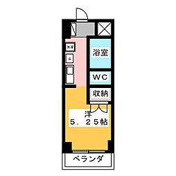 ヒルズ八王子 ワンルームの間取図画像