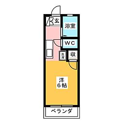 プライム 1Kの間取図画像