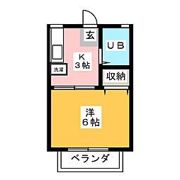 間取図画像 1K