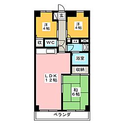 ＢＥＥハイム 5階3LDKの間取り