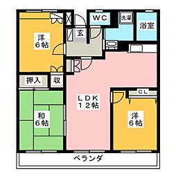 レジデンス光和115 3LDKの間取図画像