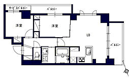 センチュリー八王子ルミエール 2LDKの間取図画像