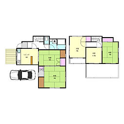 大南戸建て 1階5DKの間取り