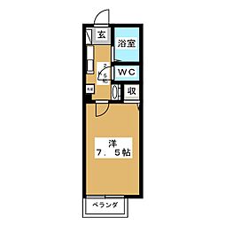 間取図画像 1K