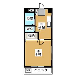 川嶋コーコ 1Kの間取図画像