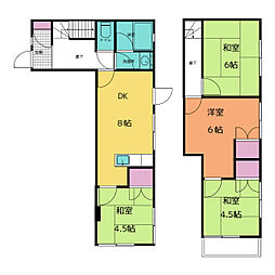 タナカハイツ 1階4DKの間取り