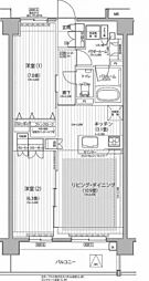 Nステージ東小金井 1階2LDKの間取り