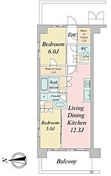 間取図画像 2LDK