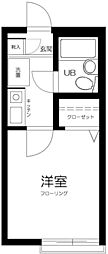 オズ壱番街A 1Kの間取図画像