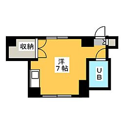 富久寿マンション ワンルームの間取図画像