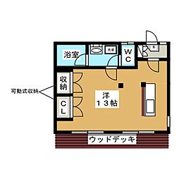 すまいるハウス ワンルームの間取図画像