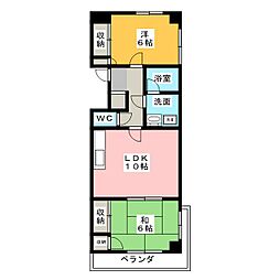ファミールY.K 2LDKの間取図画像