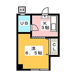 ザグリーンヴィレッジ ワンルームの間取図画像