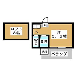 シティーパーク武蔵小金井 ワンルームの間取図画像
