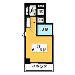 コンコード国分寺 ワンルームの間取図画像
