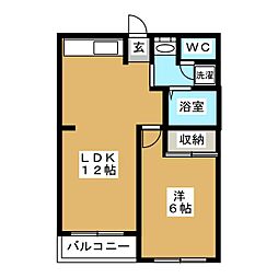 間取図画像 1LDK