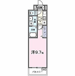 相模原市中央区相模原7丁目アパート 1Kの間取図画像