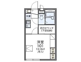 ロイヤルSK指柳 202 ｜ 奈良県天理市指柳町（賃貸アパート1K・2階・21.53㎡） その2