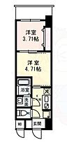 大阪府吹田市南吹田５丁目（賃貸マンション2K・7階・25.50㎡） その2