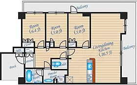 大阪府吹田市広芝町12番18号（賃貸マンション3LDK・3階・78.51㎡） その2