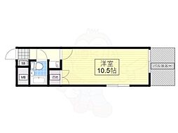 ビラグレース 1Kの間取図画像