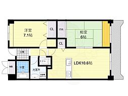 ウエルメゾン江坂 2階