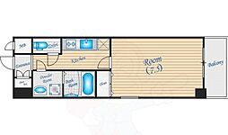 エスリード江坂垂水町 1Kの間取図画像