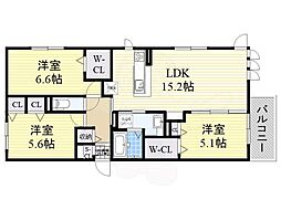 ル・レーヴ吹田山手町 2階/-