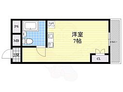 リアライズ江坂 ワンルームの間取図画像