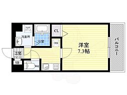 フェリーチェ梅田北 1Kの間取図画像