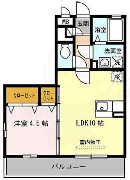 オッツ荒牧南 ｜兵庫県伊丹市荒牧南４丁目(賃貸アパート1LDK・2階・36.92㎡)の写真 その2